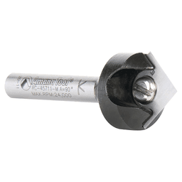 RC-45711-M 17.6mm x 8.5mm 90° In-Tech Insert V-Groove Router Bit, 1-Flute, 6mm Shank Alt 4 - Image