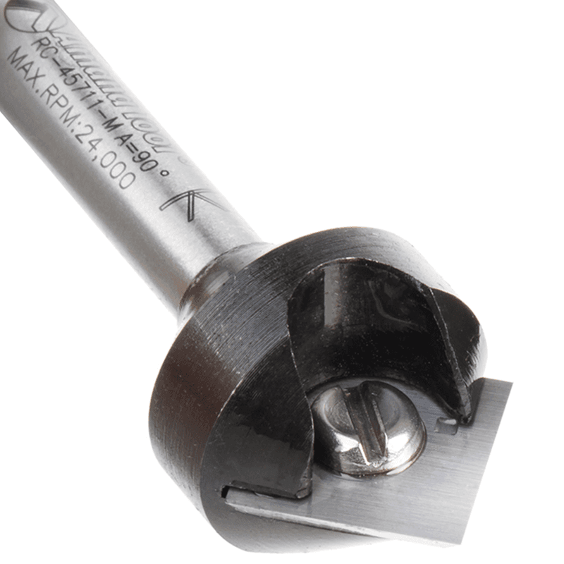 RC-45711-M 17.6mm x 8.5mm 90° In-Tech Insert V-Groove Router Bit, 1-Flute, 6mm Shank Alt 5 - Image