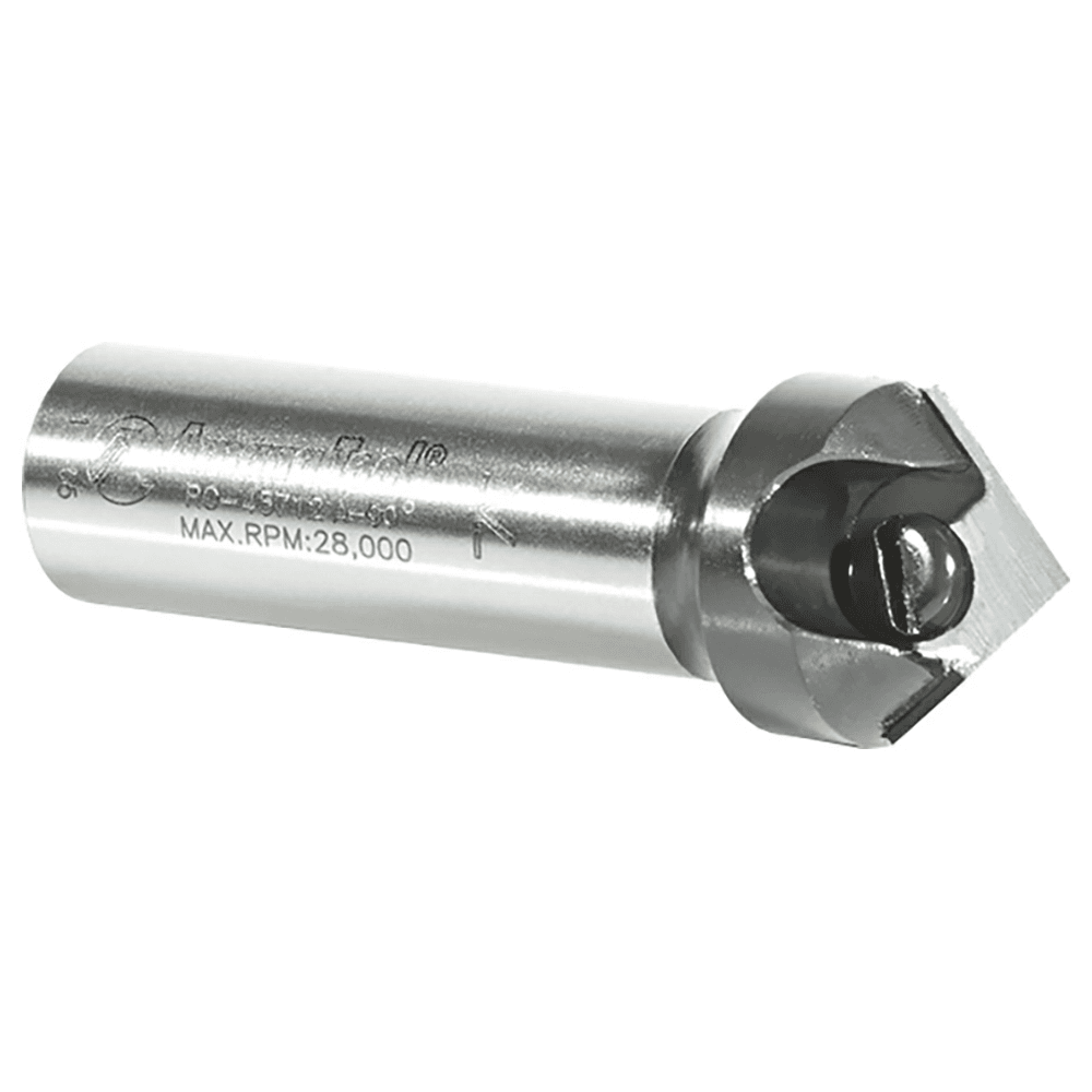 11/16" x 2-3/16" Insert Signmaking V-Groove Router Bit, 1-Flute, 1/2" Shank - Alt Image 2