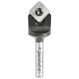 43/64" x 2-9/32" Insert Double Edge Folding V-Groove Router Bit for Shaping Composite Panel, 2-Flute, 1/4" Shank - Main Image