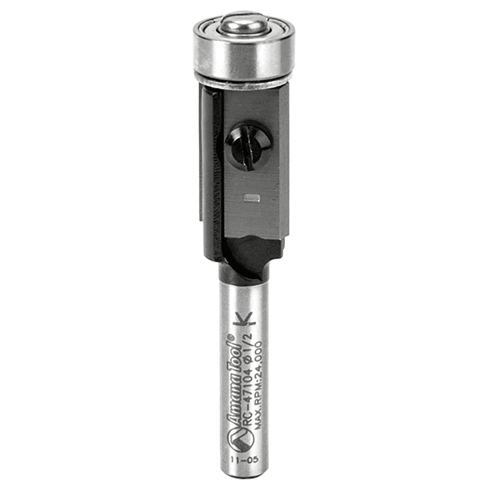 1/2" x 2-5/16" Insert Flush Trim Bit, 2-Flute, 1/4" Shank - Main Image