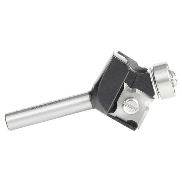 1-5/64" Dia x 3/8" x 1/16" Radius In-Tech Insert Corner Round, 2 Flute, 1/4" Shank Alt 1 - Image