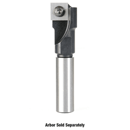 3/4" - 0.015" x 1/4" - 28 Thread Insert Carbide Mortising Screw Cutter, 1 Flute Alt 4 - Image