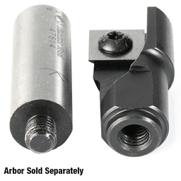 3/4" - 0.015" x 1/4" - 28 Thread Insert Carbide Mortising Screw Cutter, 1 Flute Alt 5 - Image