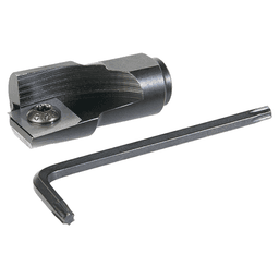 3/4" - 0.015" x 1/4" - 28 Thread Insert Carbide Mortising Screw Cutter, 1 Flute Alt 6 - Image