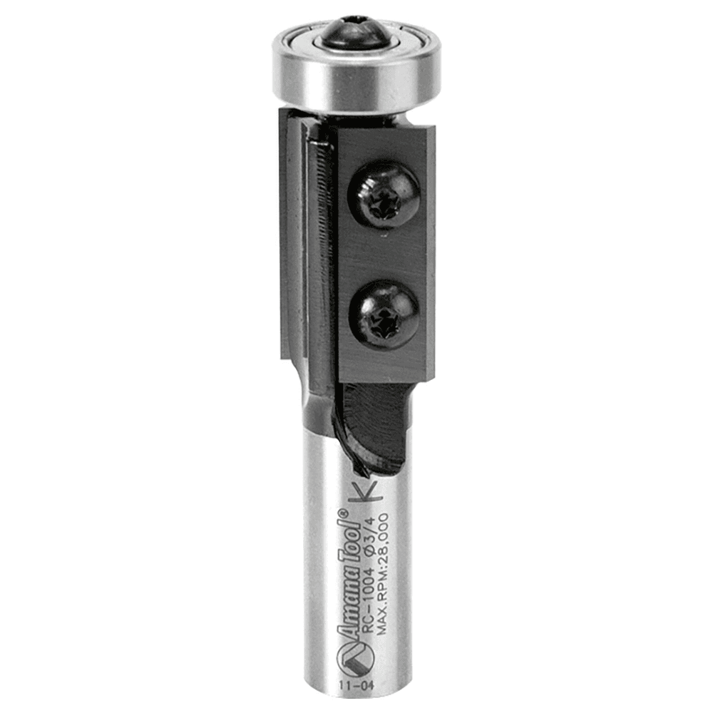3/4" x 3-1/4" Insert Flush Trim Bit - Multiple Edge Knife - Replaceable Tips