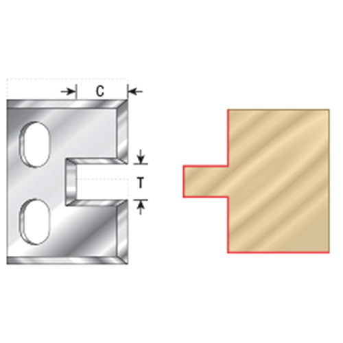 RCK-236 3/8" x 1-1/2" Insert Carbide Knives for Adjustable Tongue/Groove 61218 Alt 1 - Image
