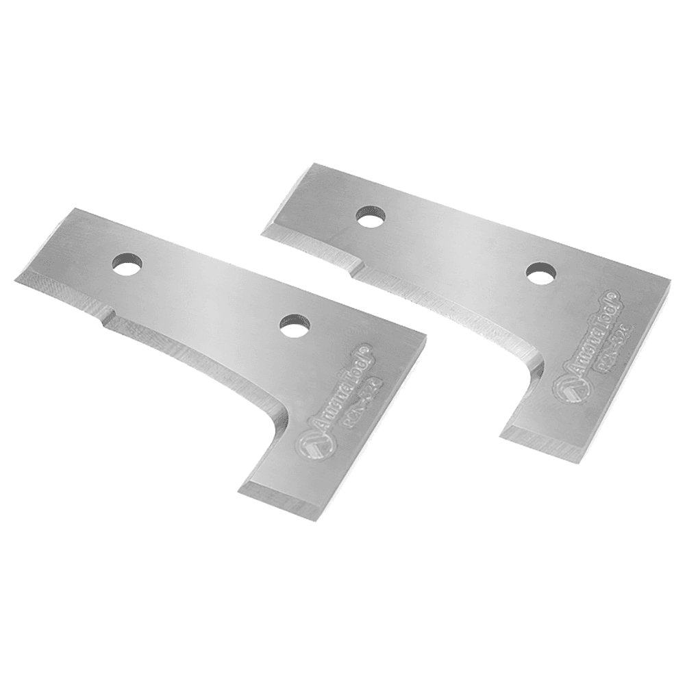 RCK-326 56.7mm x 35mm x 2mm CNC Insert Knives for 3-Flute, Multi-Profile RC-4080, Pair of 2 Main - Image