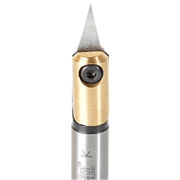 RCK-360 30° x 0.005" Solid Carbide V-Tip Insert Engraving Knife for In-Groove System Alt 3 - Image