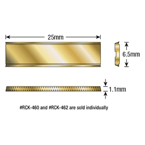 25mm x 6.5mm x 1.10mm Insert Replacement Knive for RC-2375 - Alt Image 1