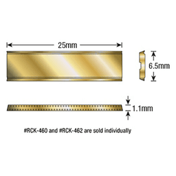 25mm x 6.5mm x 1.10mm Insert Replacement Knive for RC-2375 - Alt Image 1