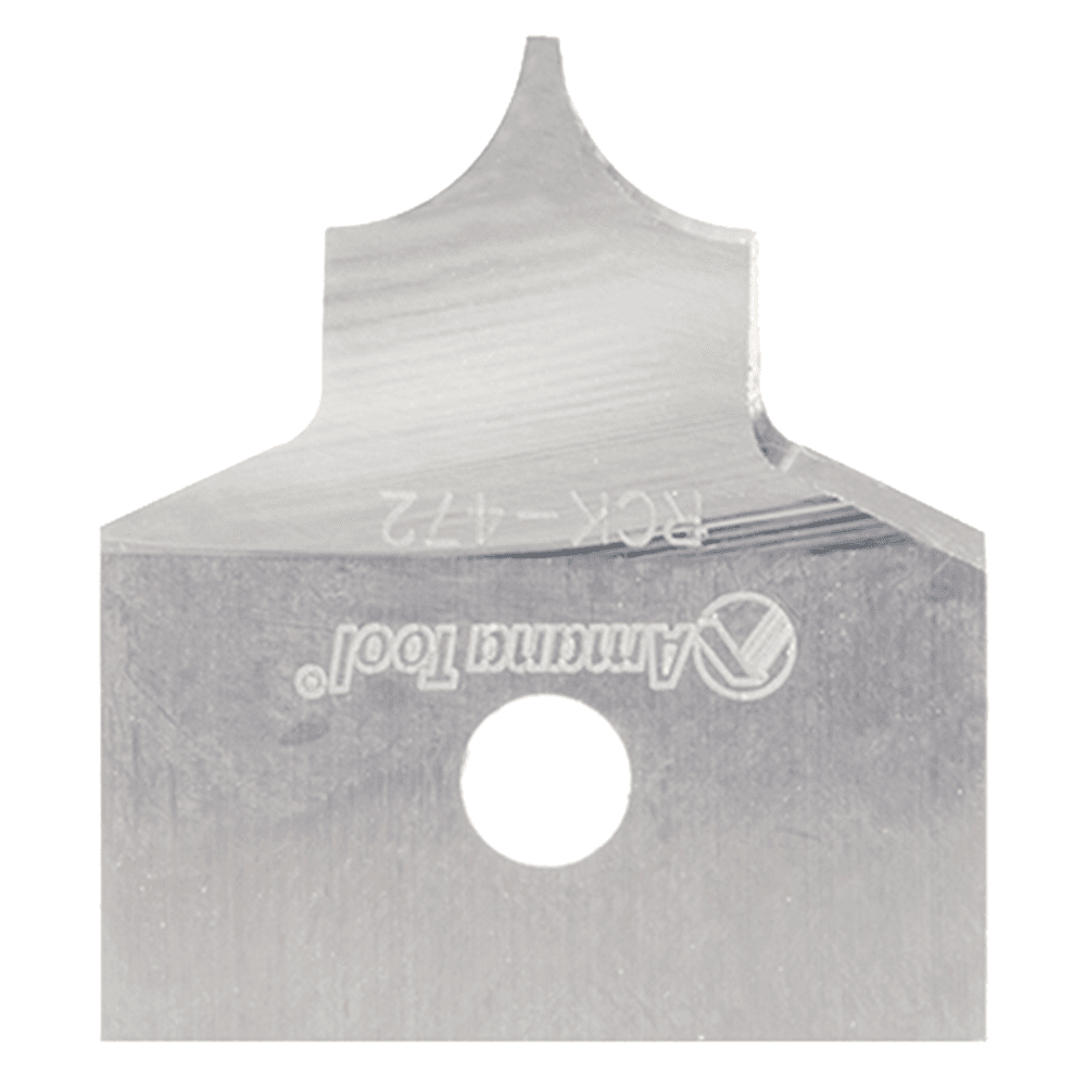 RCK-472 7/8" x 3/16" Radius Solid Carbide Insert Knife for Tru Point Roundover Insert CNC System Alt 2 - Image
