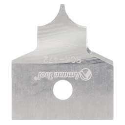 RCK-472 7/8" x 3/16" Radius Solid Carbide Insert Knife for Tru Point Roundover Insert CNC System Alt 2 - Image