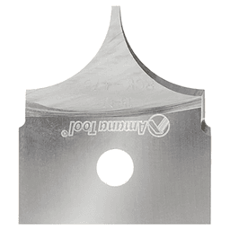 RCK-475 7/8" x 3/8" Radius Solid Carbide Insert Knife for Tru Point Roundover Insert CNC System Alt 2 - Image