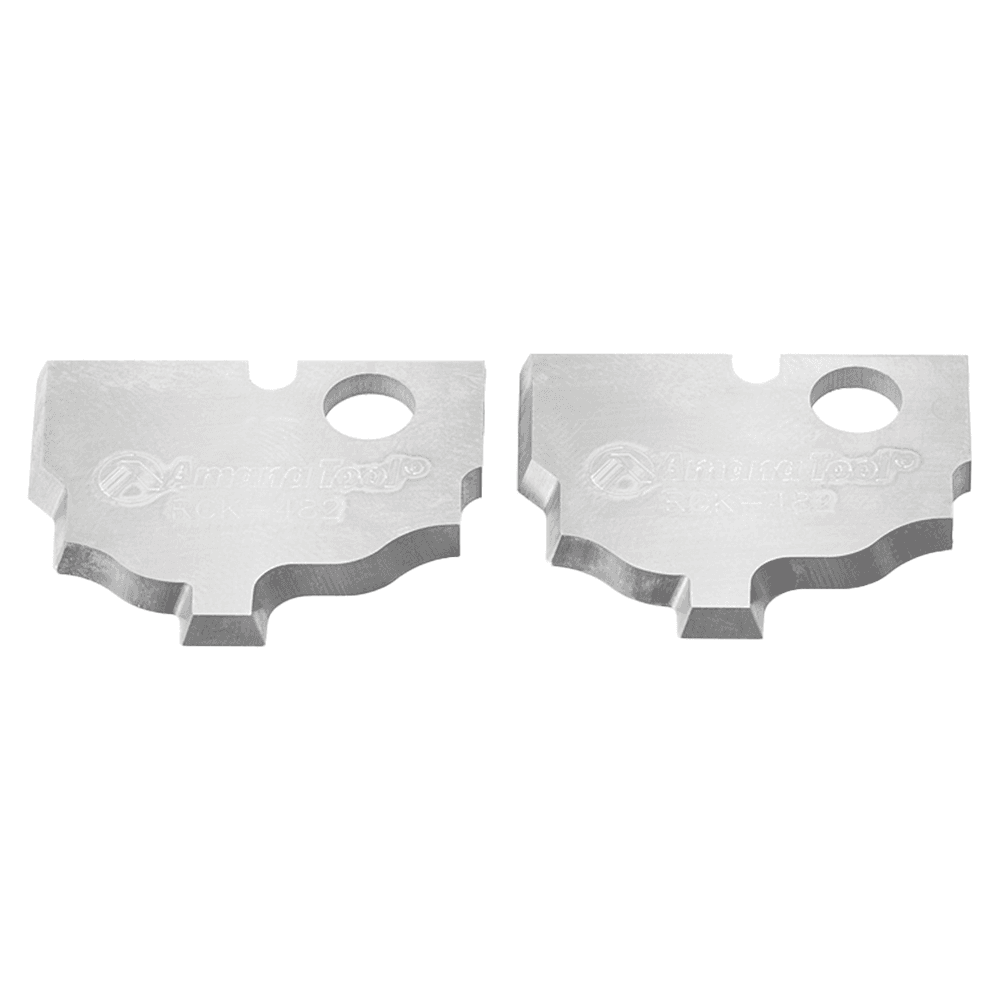 Solid Carbide Ogee MDF/Wood Plunge Form Insert Knives for RC-2482 (2 Pieces) Alt 1 - Image