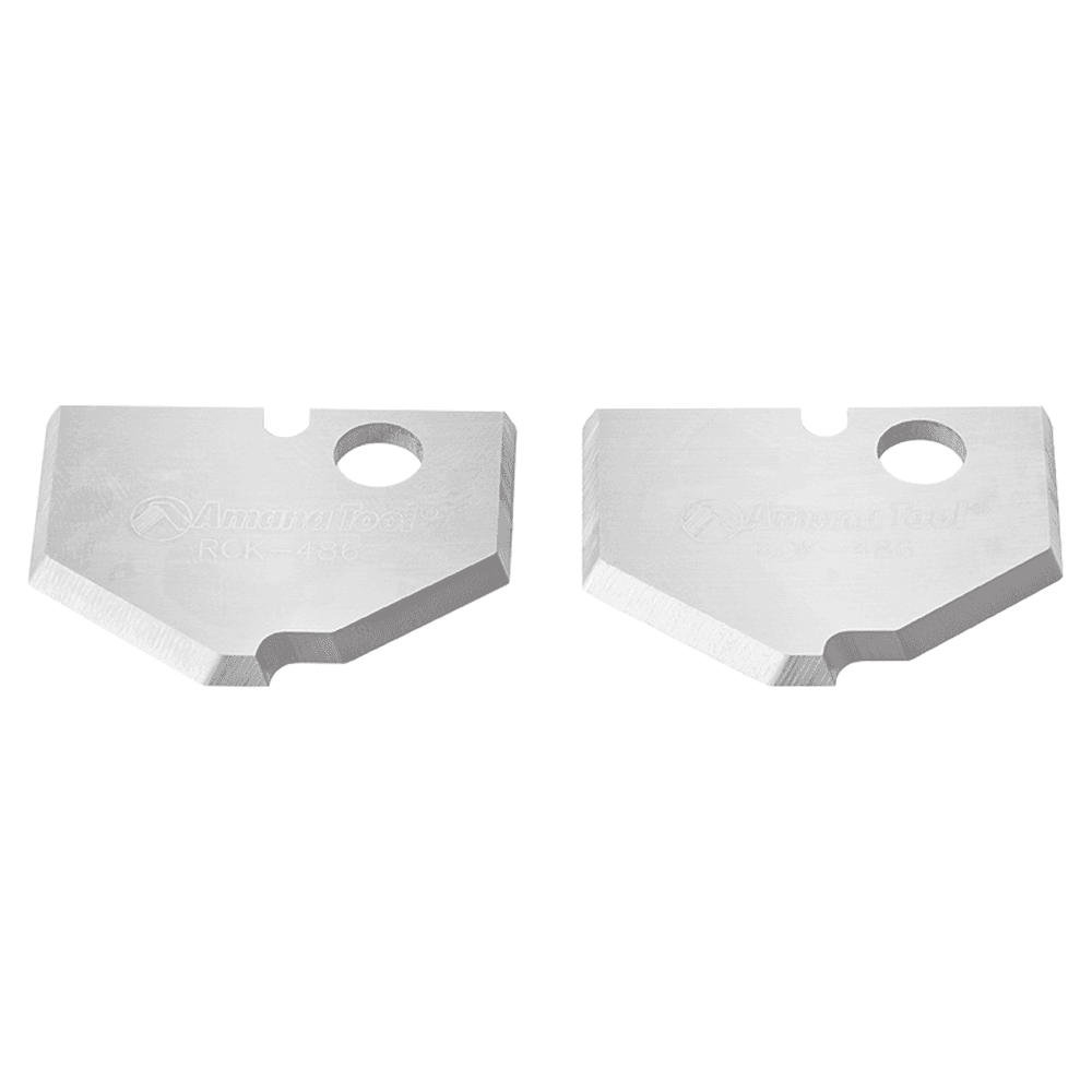 Solid Carbide Traditional MDF/Wood Raised Panel Insert Knives for RC-2486 (2 Pieces) Alt 1 - Image
