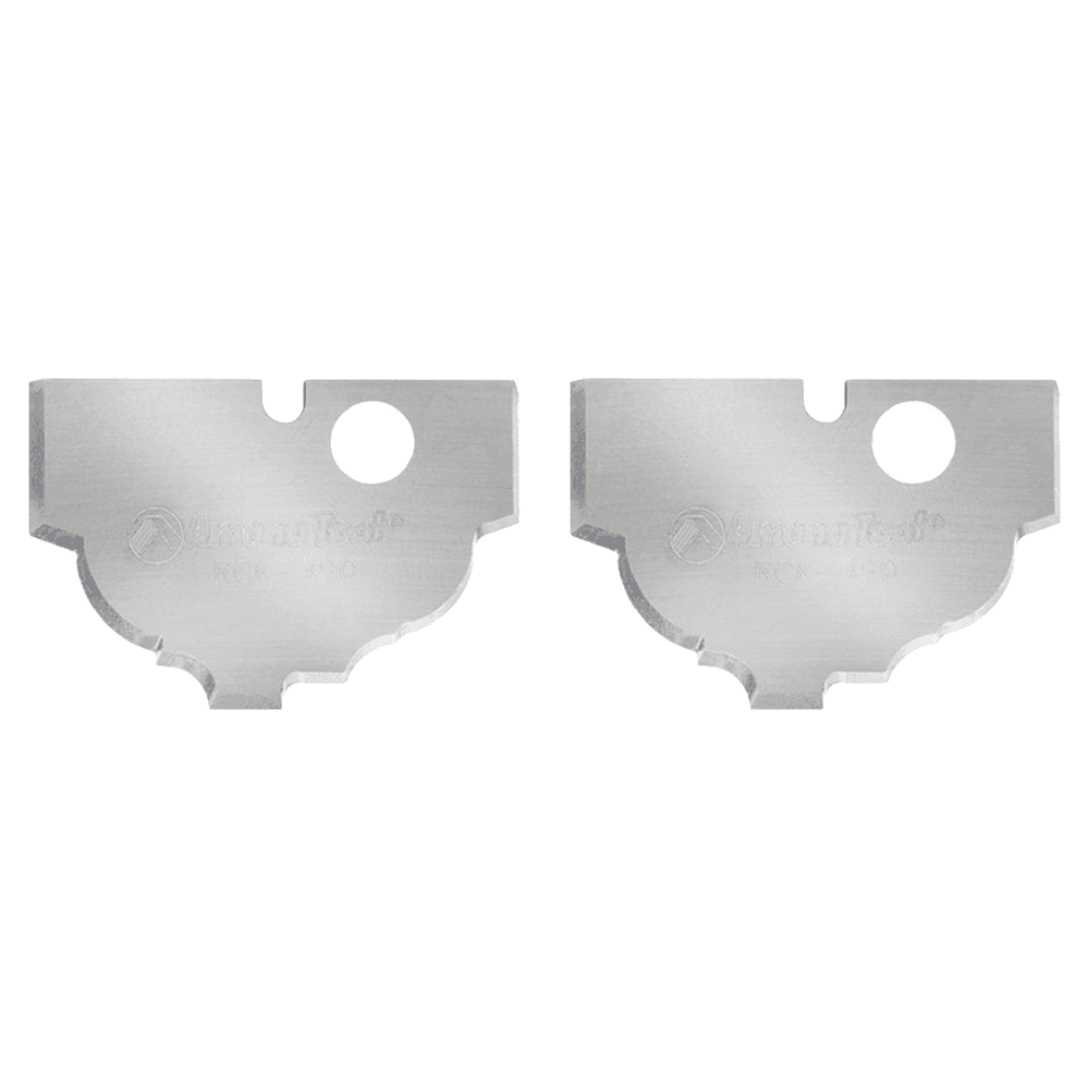 Solid Carbide Cove/Bead MDF/Wood Plunge Form Insert Knives for RC-2490 (2 Pieces) Alt 1 - Image