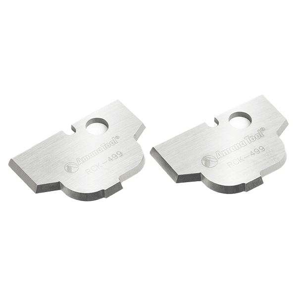 Solid Carbide Classical Cove MDF/Wood Plunge Form Insert Knives for RC-2499, Pair of 2 Main - Image