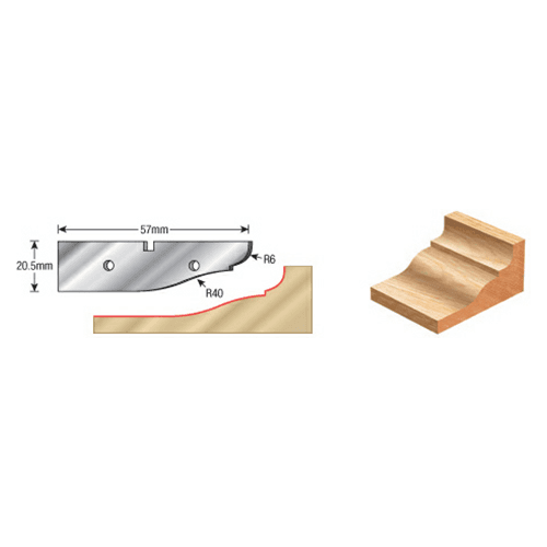 Replacement Carbide Tipped Knives for 'BG' Raised Panels (2 Pieces) Alt 1 - Image