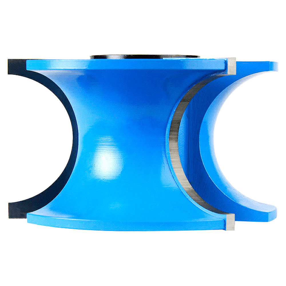 4-5/16" Dia x 2-1/2" Carbide Tipped 3-Wing Bull Nose Bit, 1" Radius, 2" Bead Radius, 1" and 1-1/4" Bore Alt 2 - Image