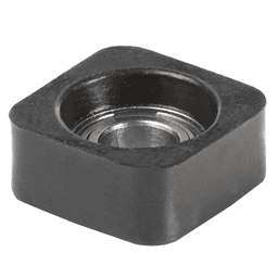 Amana Euro 3/16" x 1/2" Square Bearing Guide mounted on flush trimmer