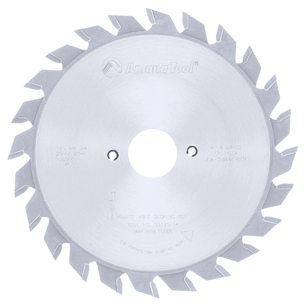 125mm x 24 Teeth Adjustable Type Scoring Saw Blade - Main Image