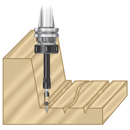 5-7/8" Length x 1-7/64" Dia x 1/4" Inner Dia CNC High Precision Tool Holder Extension, 1/4" Shank Alt 3 - Image