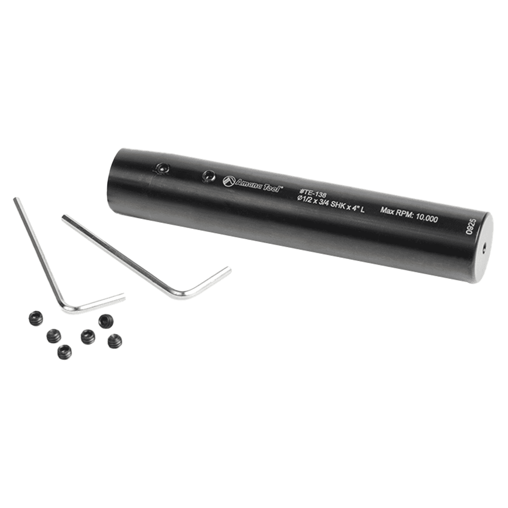 4" Length x 1/2" Inner Dia CNC Narrow Reach Tool Holder Extension, 3/4" Shank Alt 3 - Image