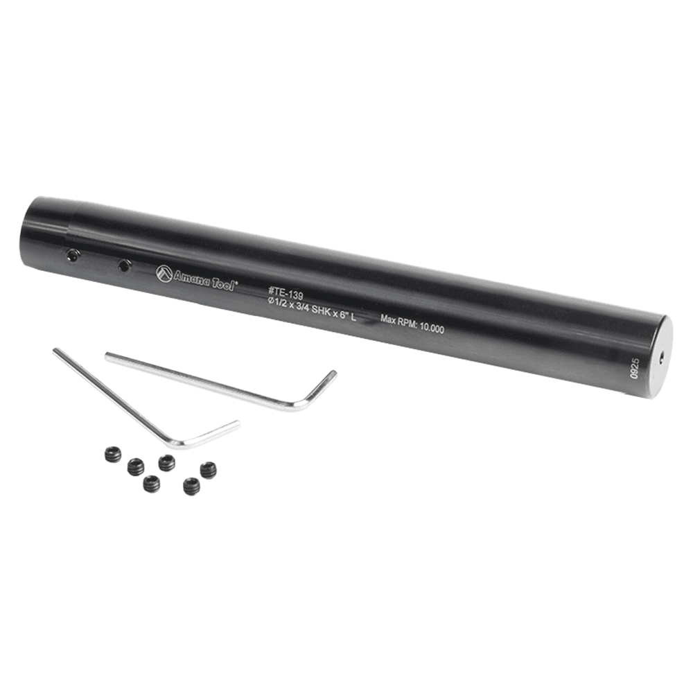 6" Length x 1/2" Inner Dia CNC Narrow Reach Tool Holder Extension, 3/4" Shank Alt 3 - Image
