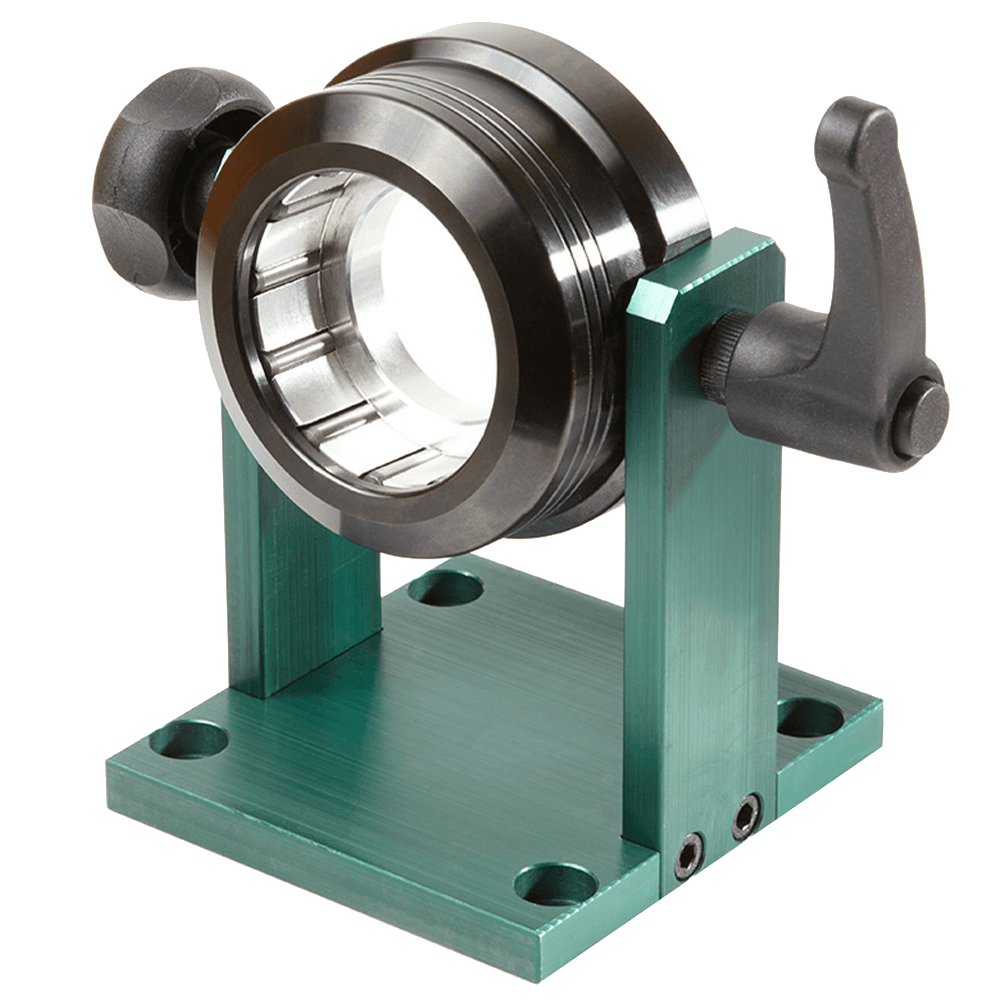 Universal Adjustable Auto-Locking Stand for HSK63F Chucks Alt 2 - Image