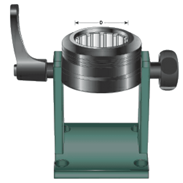 Universal Adjustable Auto-Locking Stand for HSK63F Chucks Alt 3 - Image