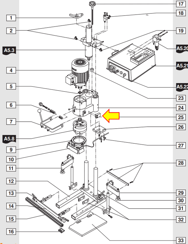 Blum Limit Switch/Connector for M51N Minipress - End Switch and Limit switch and connector for MINIPRESS P and M51N MINIPRESS