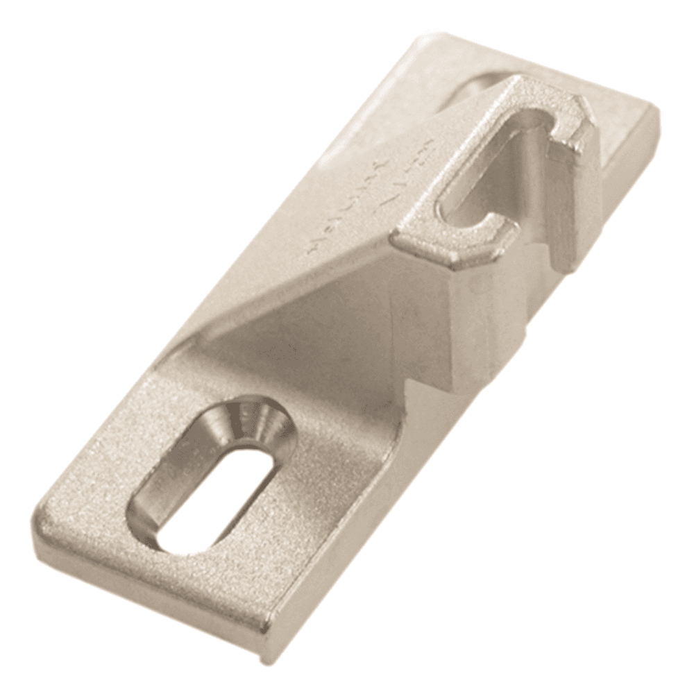 Compact 33 Edge Mount Mounting Plate, Nickel-Plated, Screw-On, 1/2" Overlay - Main Image