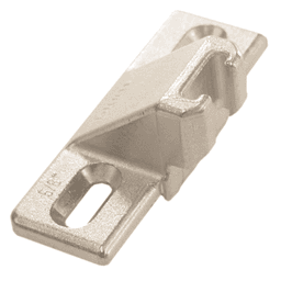 Compact 33 Edge Mount Mounting Plate, Nickel-Plated, Screw-On, 5/8" Overlay - Main Image