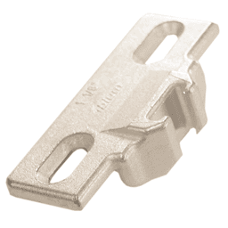 Compact 33 Edge Mount Mounting Plate, Nickel-Plated, Screw-On, 1-1/8" Overlay - Main Image
