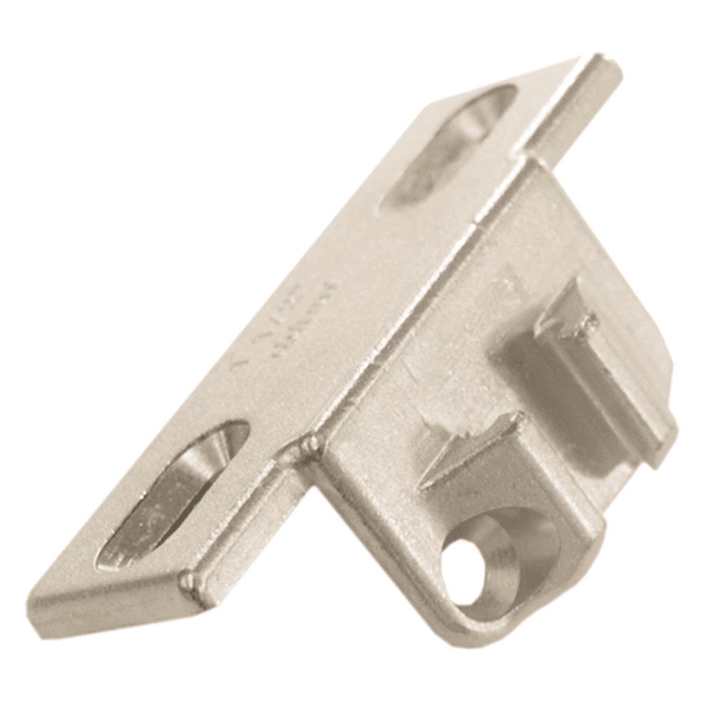Compact 33 Edge Mount Mounting Plate, Nickel-Plated, Screw-On, 1-1/2" Overlay - Main Image