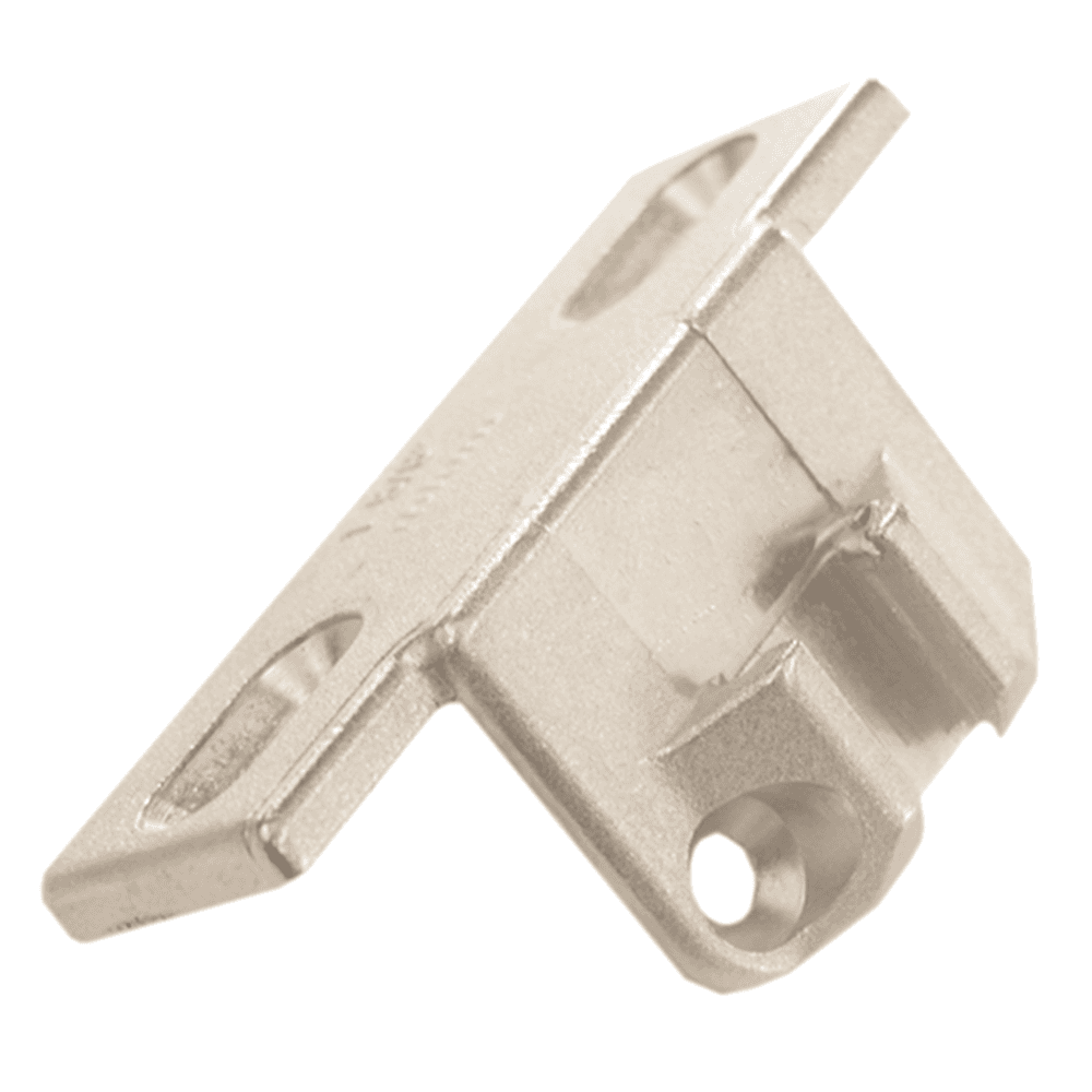Compact 33 Edge Mount Mounting Plate, Nickel-Plated, Screw-On, 1-5/8" Overlay - Main Image