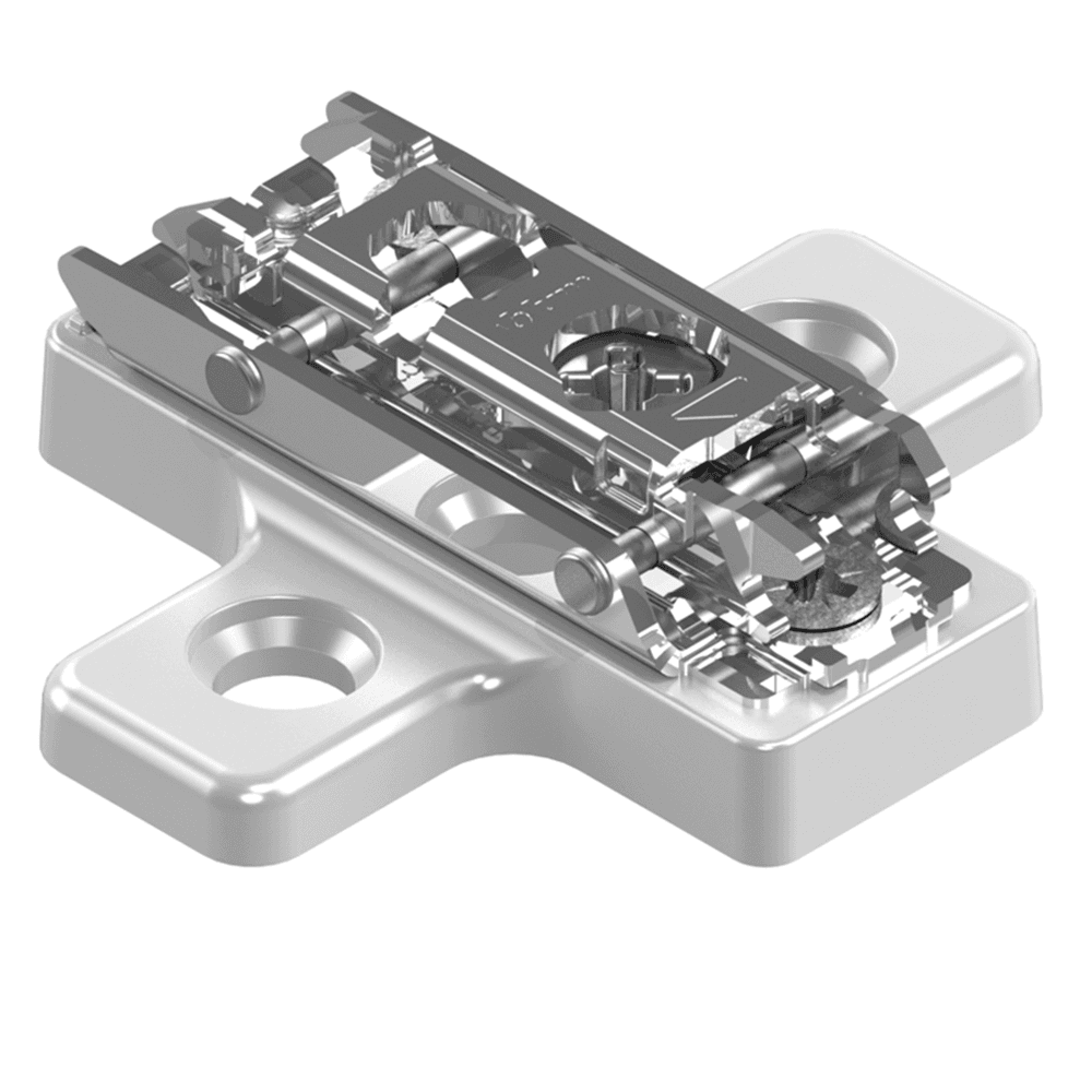 Clip Cam Adjustable Wing Mounting Plate, Nickel-Plated, Screw-On, 13mm - Alt Image 1