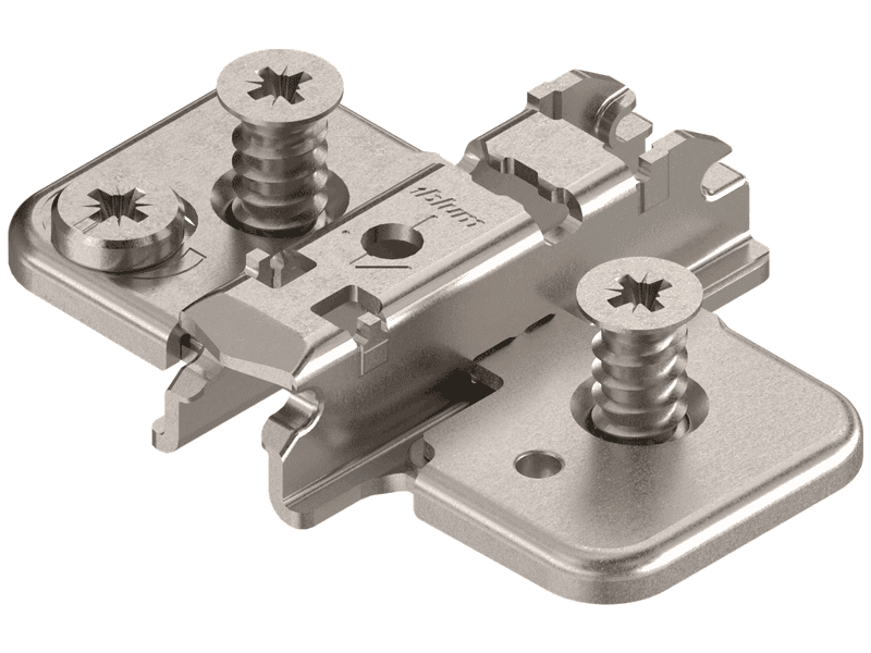 Clip Cam Adjustable Wing Mounting Plate, Nickel-Plated, system Screw, 3mm - Main Image