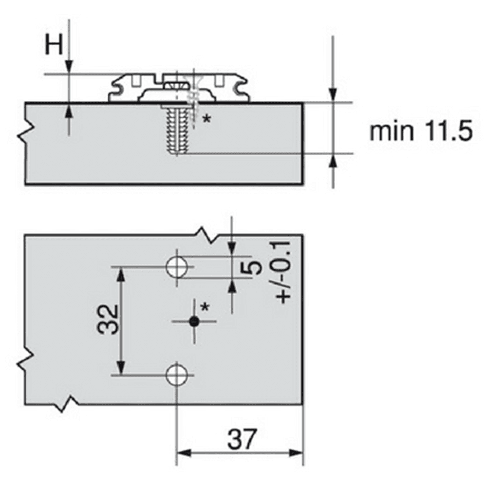 Clip Wing Mounting Plate, Nickel-Plated, with Pre-Mounted Expando Screws, 0mm - Alt Image 1