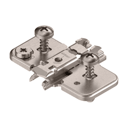 Clip Cam Adjustable Wing Mounting Plate, Nickel-Plated, with Pre-Mounted Expando Screws, 0mm - Main Image