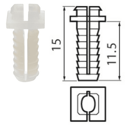 Expando Split Dowel for 174H7100E Baseplate, Natural - Alt Image 1