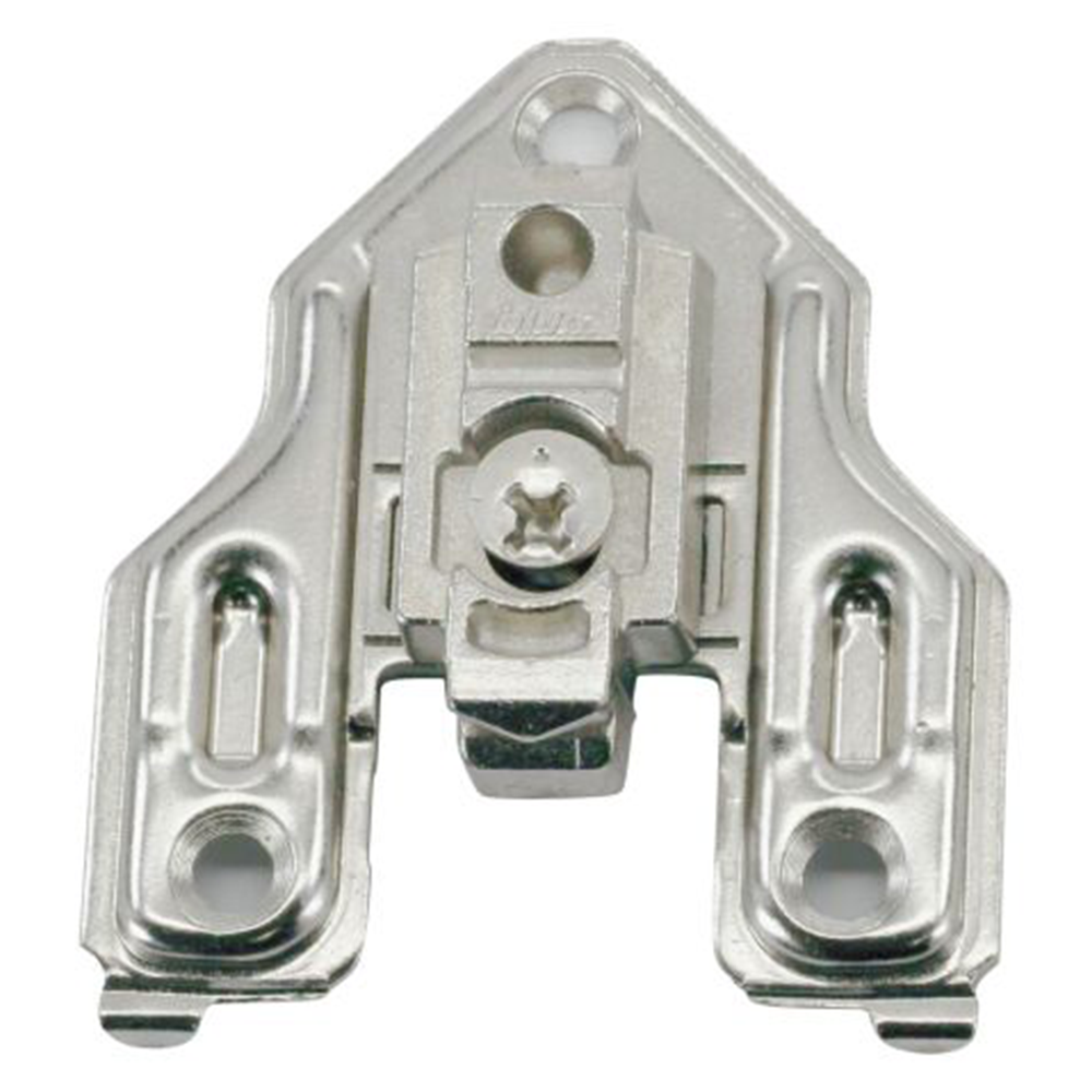 Clip Cam Adjustable Face Frame Mounting Plate, Nickel-Plated, Screw-On, 4.5mm - Main Image