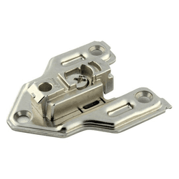 Clip Cam Adjustable Face Frame Mounting Plate, Nickel-Plated, Screw-On, 6mm - Main Image