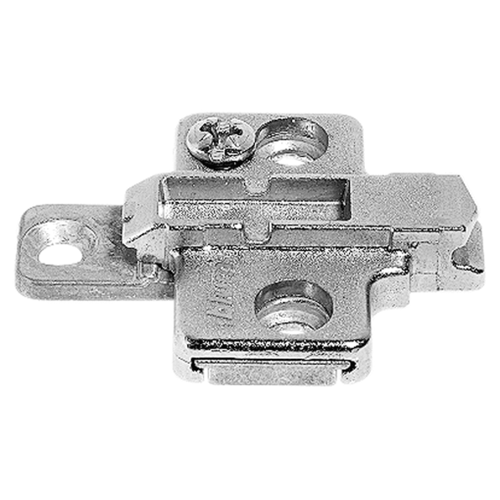 Clip 2-Piece Wing Mounting Plate, Nickel-Plated, System Screw, 18mm - Alt Image 1