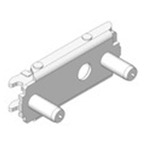 Clip Mounting Plate, Nickel-Plated, with Pre-Mounted System Screws, 0mm Alt 1 - Image