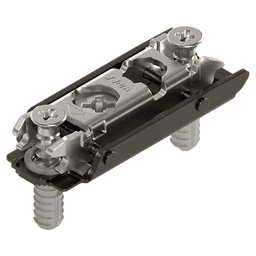 Clip Mounting Plate, Nickel-Plated, with Pre-Mounted System Screws, 0mm Main - Image