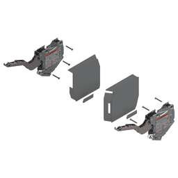 Aventos HK-S Lift Mechanism Set with Tip-On, Silk White, Power Factor 19 - 39 - Alt Image 1