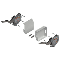 Aventos HK-S Lift Mechanism Set with Tip-On, Silk White, Power Factor 19 - 39 - Main Image