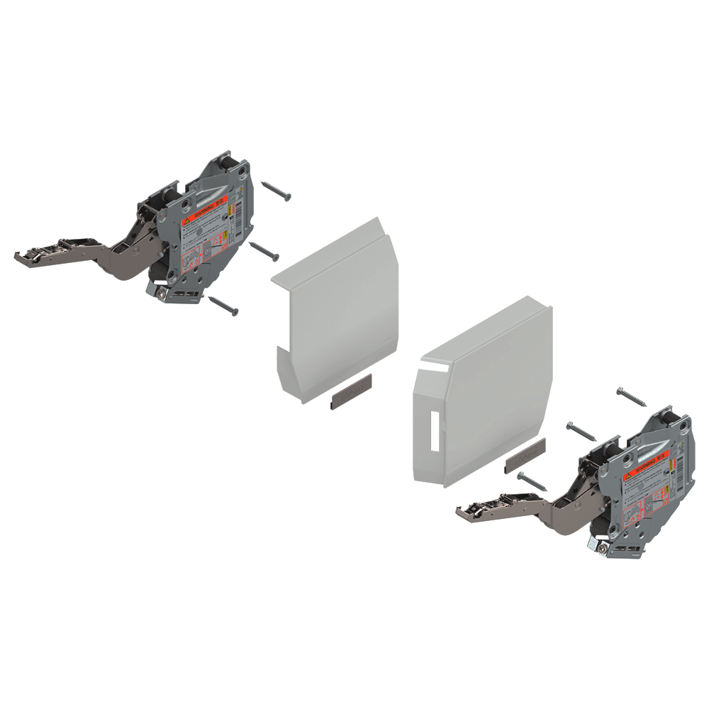 Aventos HK-S Lift Mechanism Set, Silk White, Power Factor 86 - 177 - Main Image